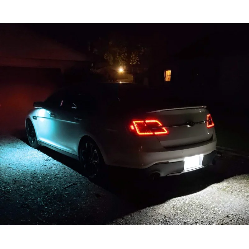 Luces LED blancas debajo del espejo lateral, luz de Charco Compatible con Ford F150, Mondeo, MK5, Edge, Fusion, Explorer, Flex, Taurus, Mustang, 2 uds.