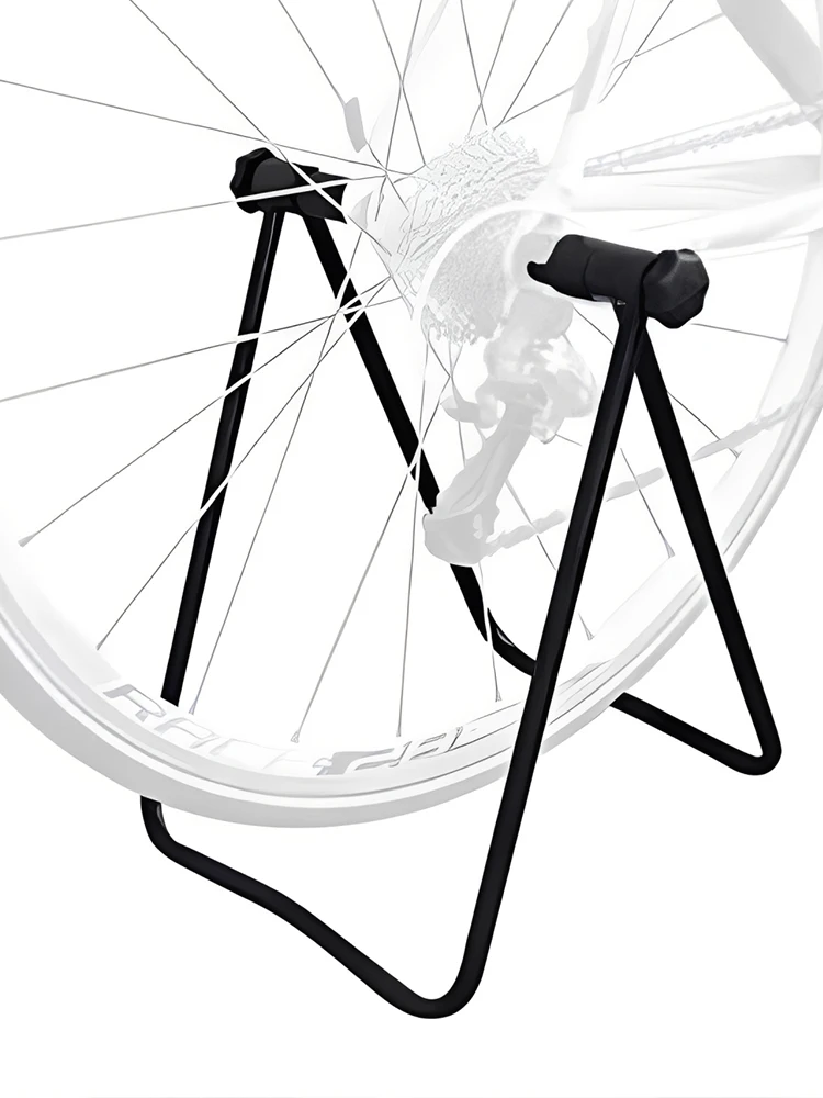 AliExpress NONE Foldable Bicycle Display Rack Universal Triangle Wheel Hub Support Stand for Versatile Storage Maintenance and Showroom