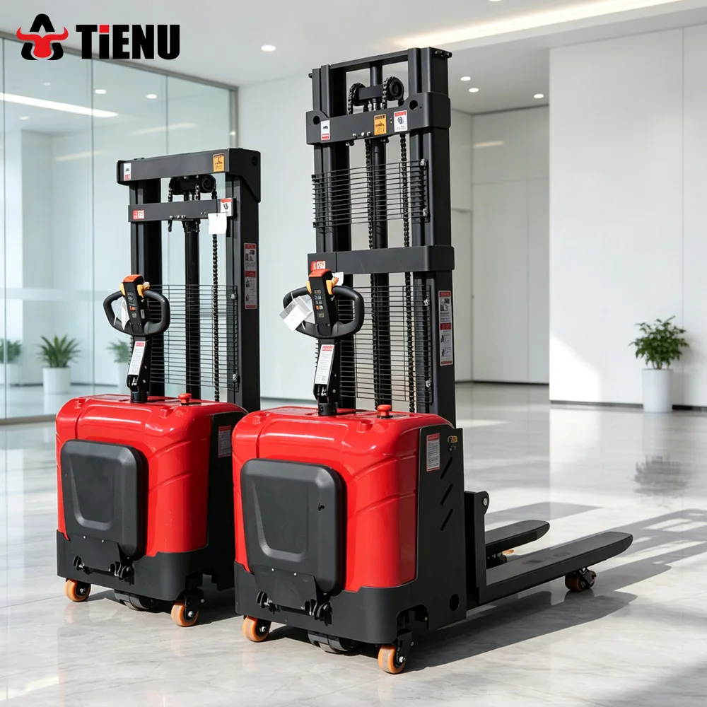 Customizable Best Selling Portable Warehouse Stacker A Fully Electric Stacker with Effortless Ramp Climbing Capabilities