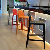 Gaming Nordic Bar Chairs Counter Stool Plastic Ergonomic Workshop Bar Chairs Breakfast Gaming Sillas Cadeira Cafe Furniture