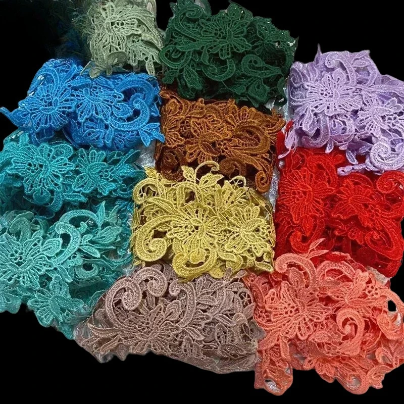 

20 Pieces Mew Exquisite Water-soluble Bridal Hair Accessories, Headbands, Lace Edging Accessories, DIY Wedding Dress Accessories