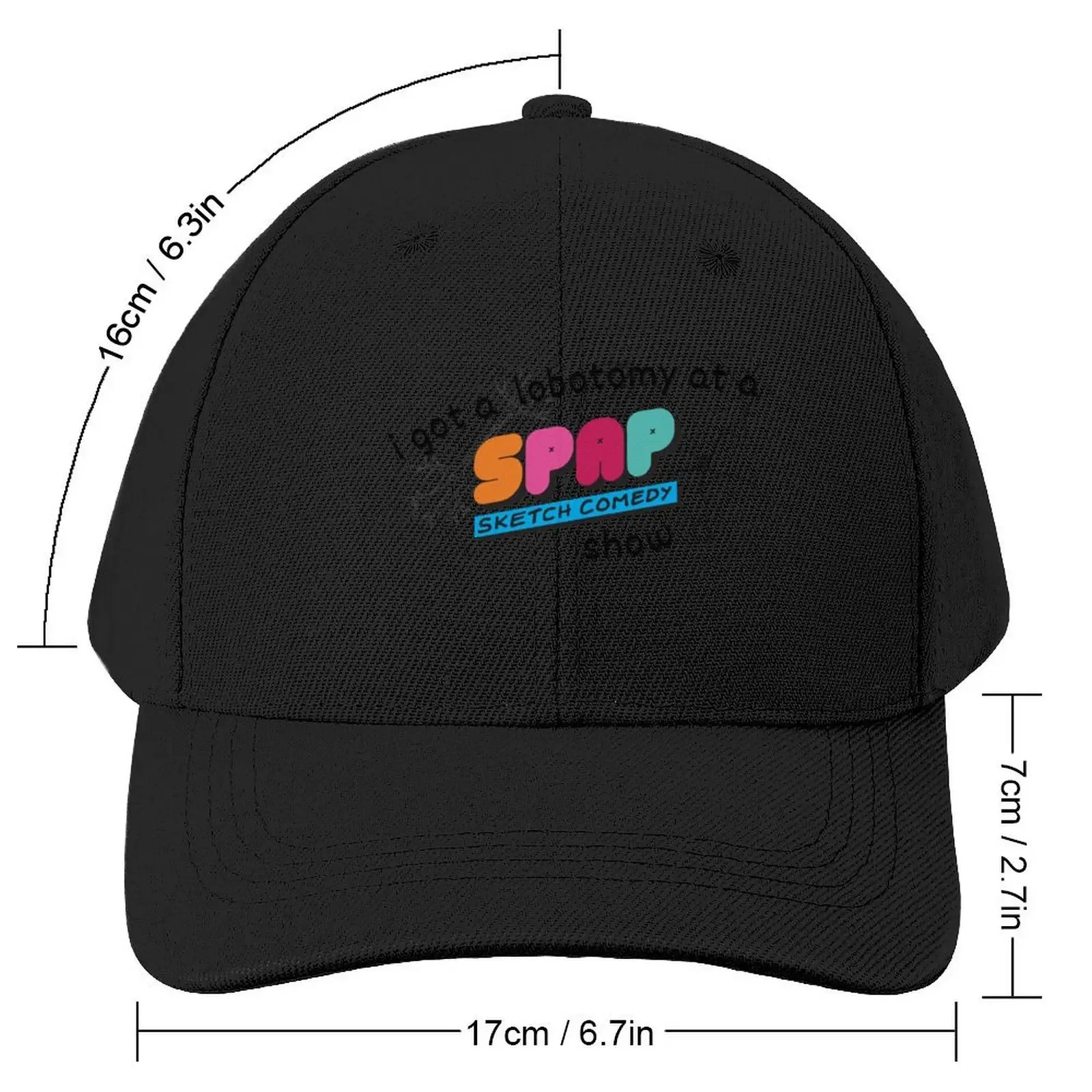 i got a lobotomy at a spap show Baseball Cap Hat Baseball Cap summer hat fashionable Caps For Women Men's