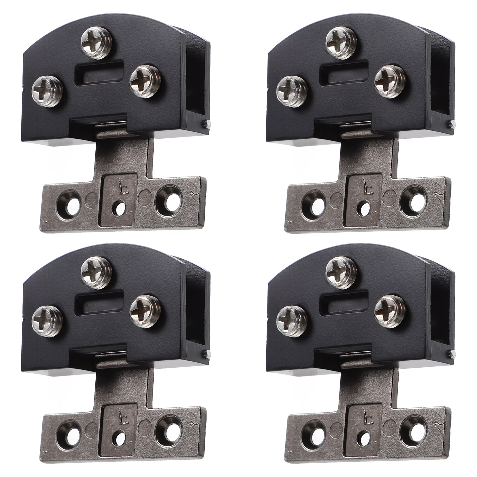 

4Pcs Stainless Steel Shower Glass Clamp Space-Saving Modern Style Easy Installation Bathroom Door Hinge Hinges to Repair