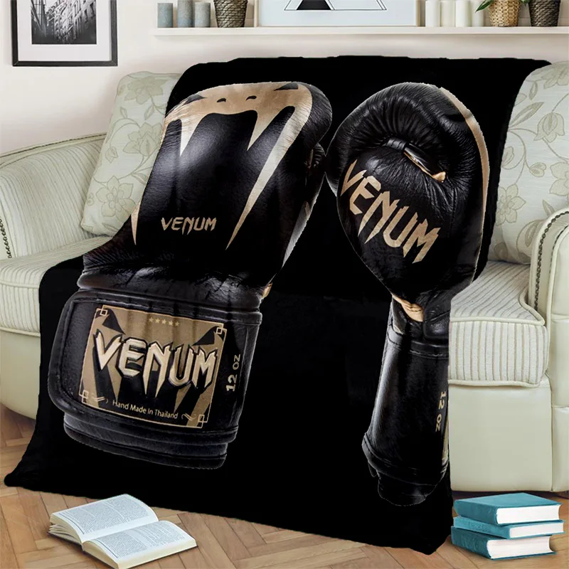 

Boxer Fight HD Boxing Gloves 3D Blanket,Soft Throw Blanket for Home Bedroom Bed Sofa Picnic Travel Office Rest Cover Blanket Kid