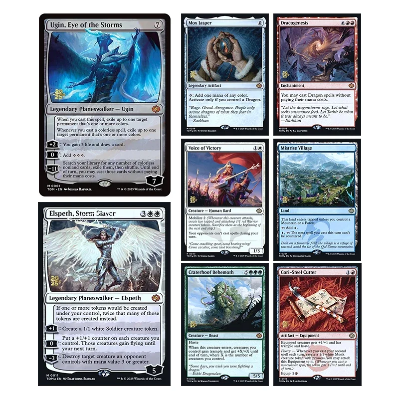 

Diy Magic The Gatherings Storms Trading Card Game Tarkir Dragonstorm Mox Jasper Ugin,eye of The Storms Collection Card Toys Gift
