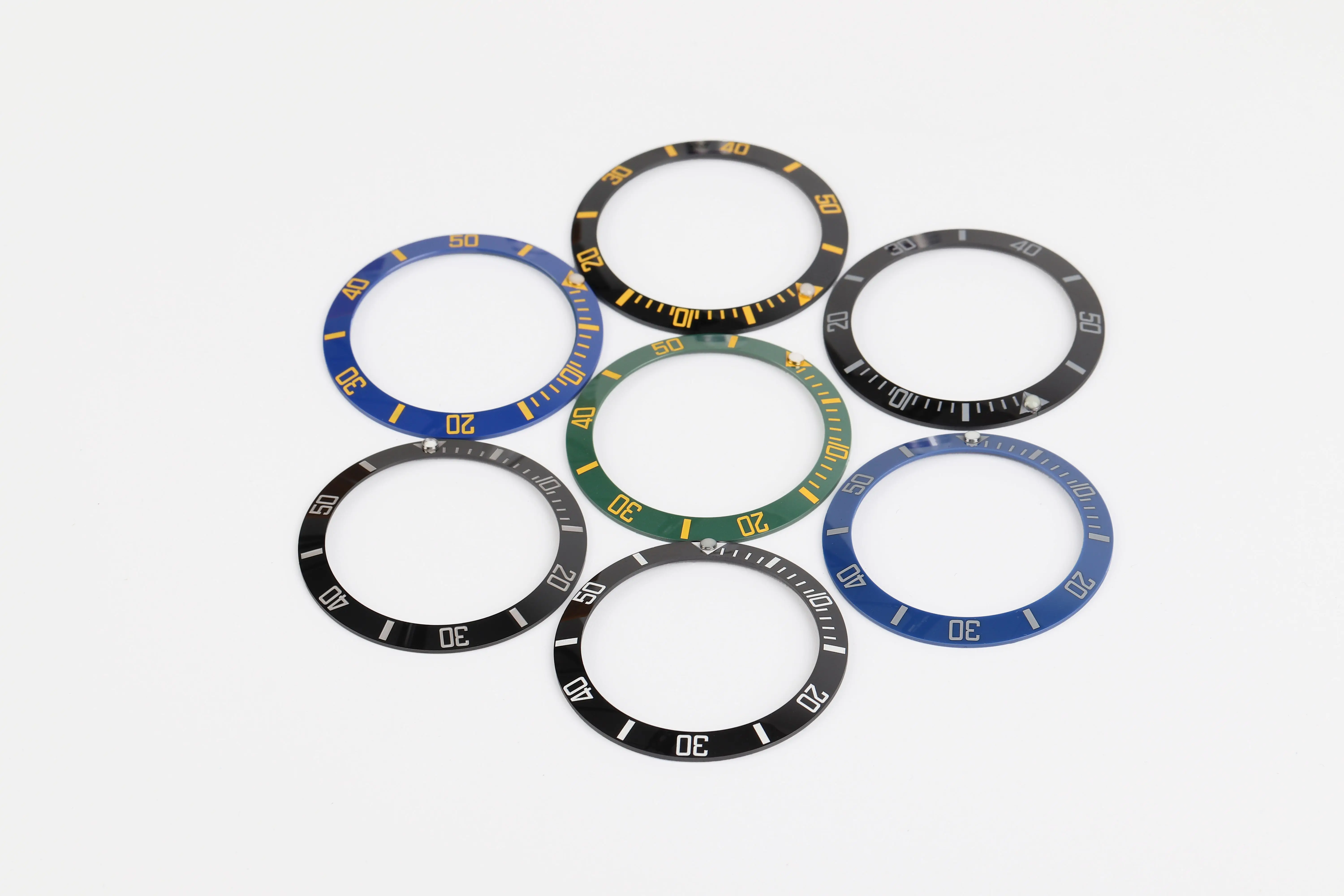 Watch Wristwatch Aluminum Material Loop Bezel Insert Ring Replacement Part (Green)