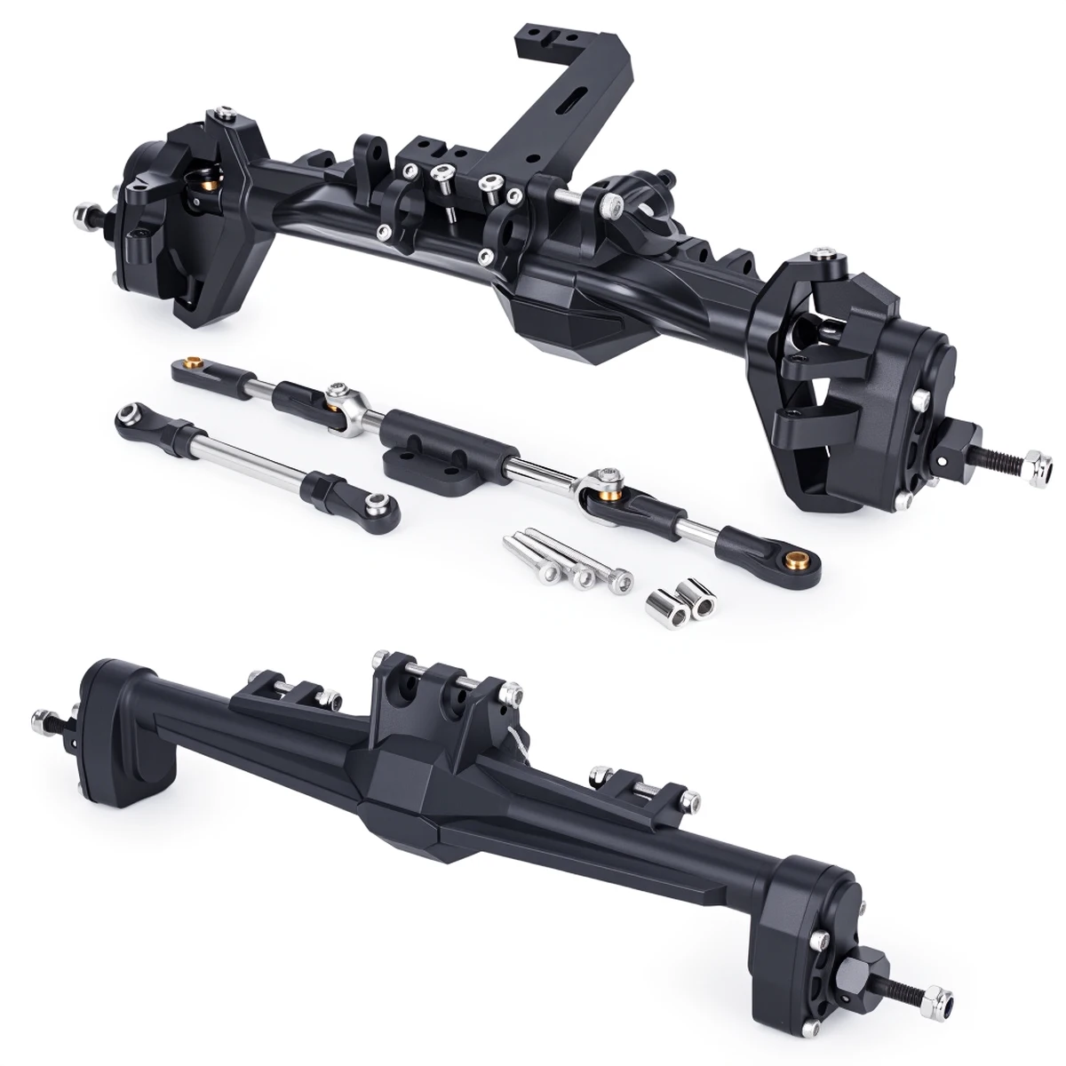 H10 Portal Axle Set - Plastic Front & Rear Complete Axles for Vanquish 1/10 RC Crawler Car Upgrade