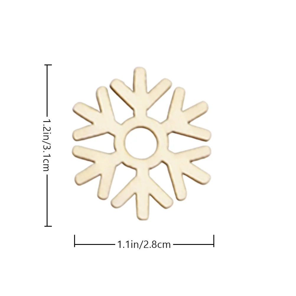 72 قطعة 9 مقصورات تزيين ندفة الثلج مجموعة الحرف الخشبية ذاتية الصنع لشجرة عيد الميلاد جدار الباب ديكور المنزل الطرف الخشبي