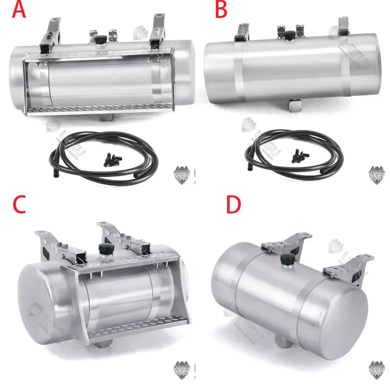 1/14 tanque de óleo hidráulico de caminhão americano GW-K006 aço inoxidável soldado para trator tamiya king gl modelo acessório modelo diy