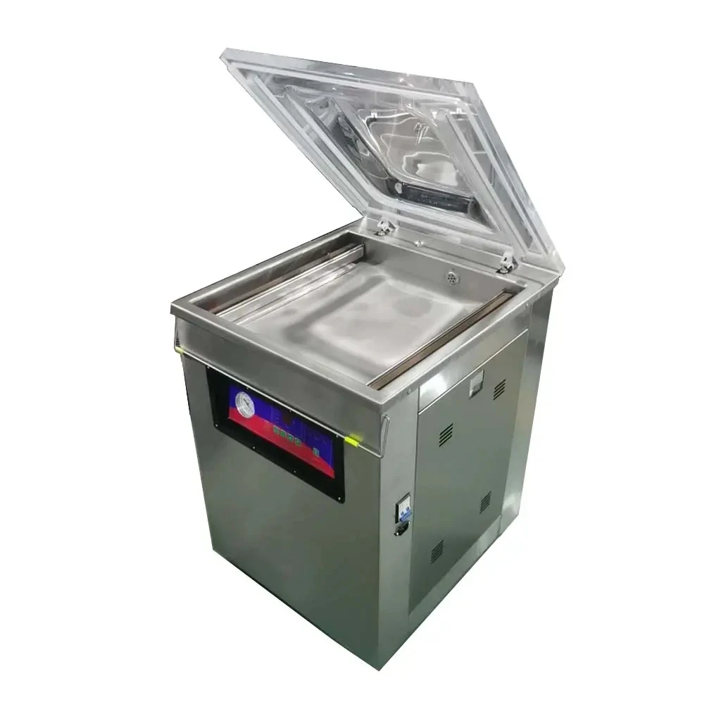 

400 Automatic Industry Food Sausage Meat Seafood Liquid Vacuum Sealing Machine Vacuum Packaging Machine HJ-400/2H