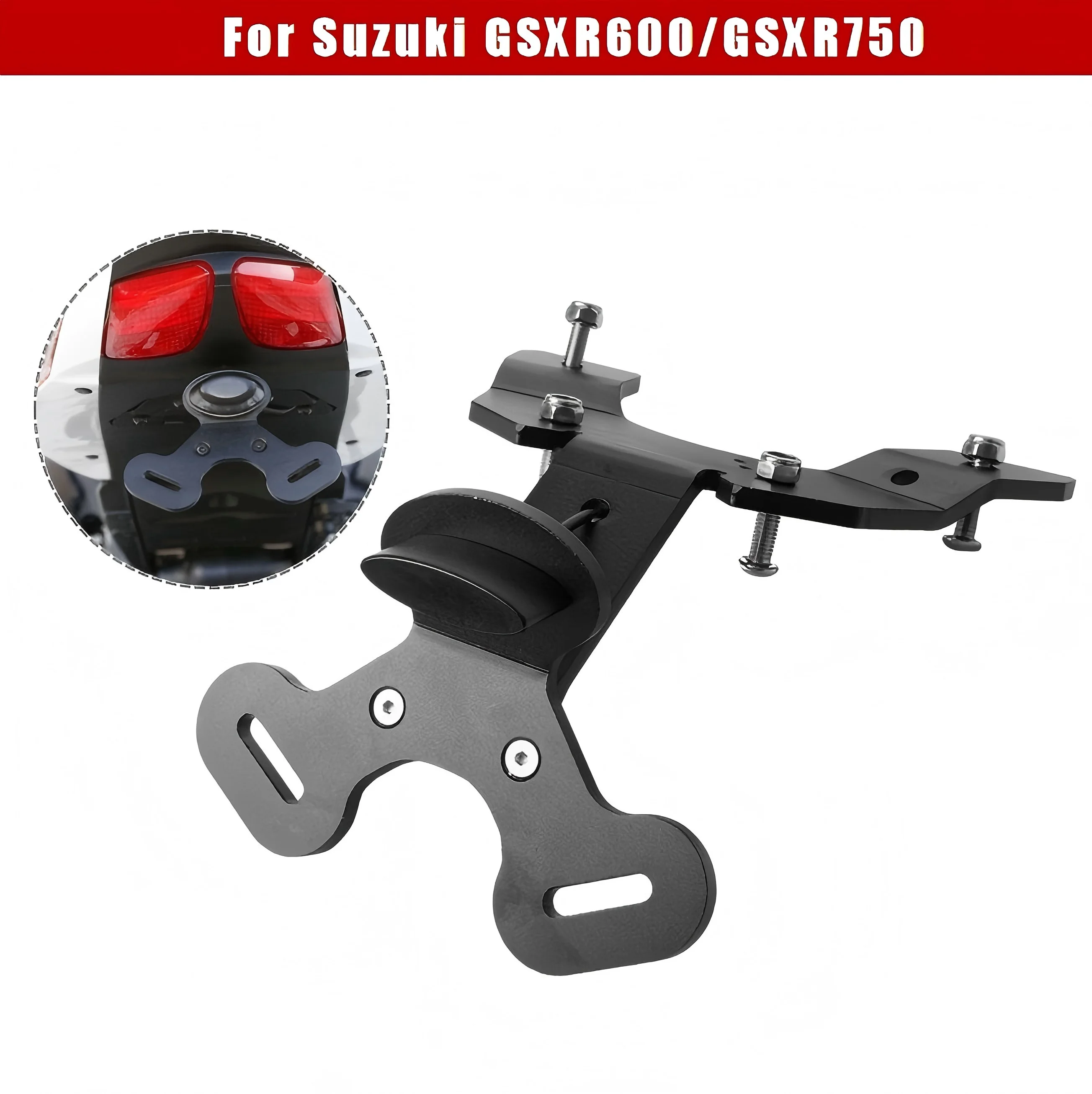 

For GSXR600 GSXR750 2011-2020 Motorcycle License Plate Holder License Bracket Tail Tidy Fender Eliminator