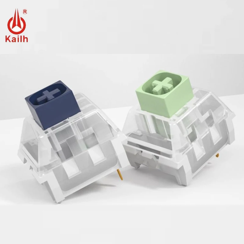 Kailh Box-interruptor de teclado Jade Navy, interruptores táctiles Clicky, Teclado mecánico DIY SMD RGB MX, interruptor de 3 pines, PC para juegos personalizado