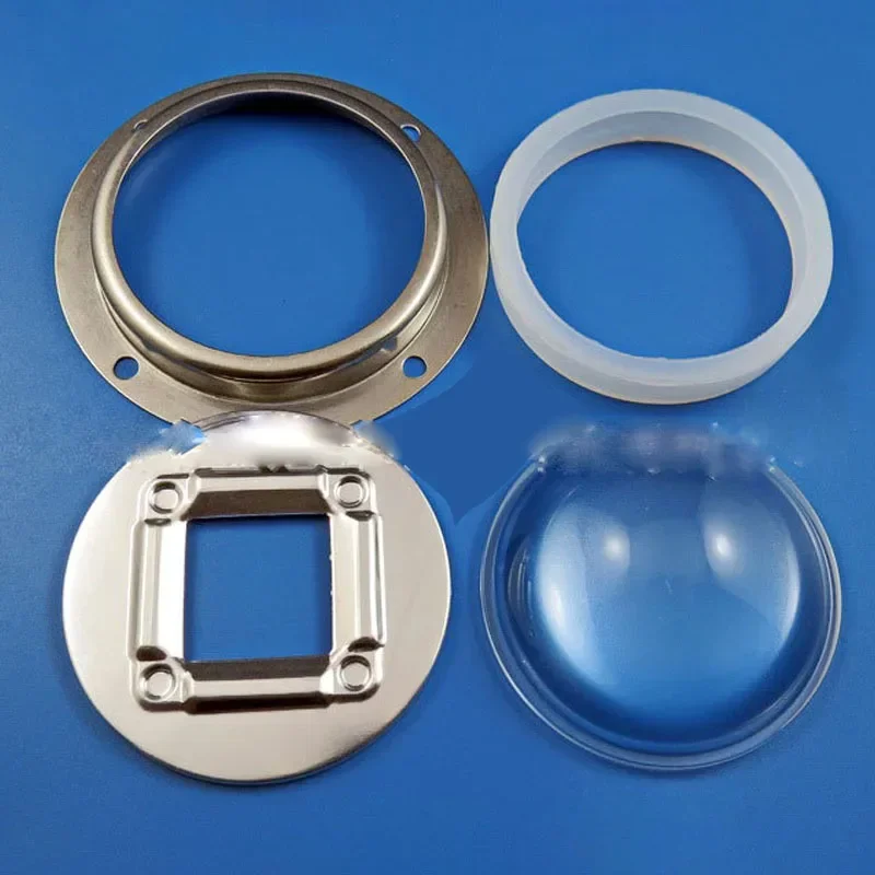 

67mm Plano-convex Glass Lens + Reflector + Waterproof Ring + Fixing Frame 20W-100W Four-piece Lens Set