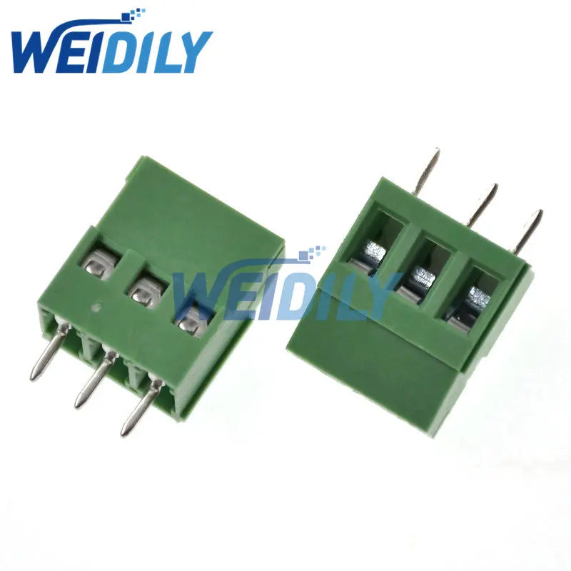 10PCS Terminals KF129-5.08-3P KF129-3P 300V 25A Screw 3Pin 5.08mm Straight Pin PCB Screw Terminal Block Connector 24-12AWG