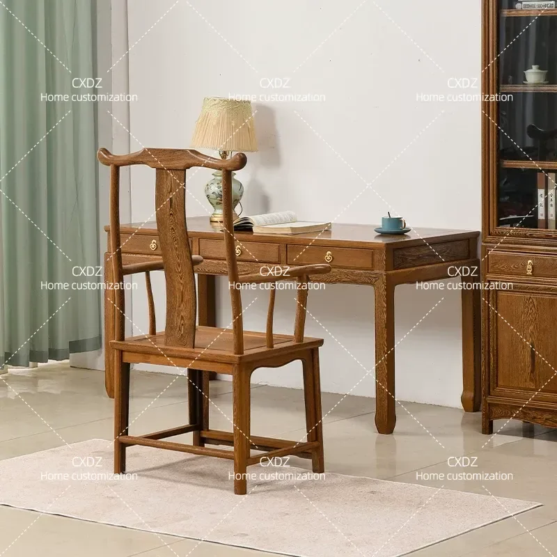 Solid Wood Rectangular Desk for Students Computer Desktop Table Chinese Medicine Treatment Table Living Room Furniture