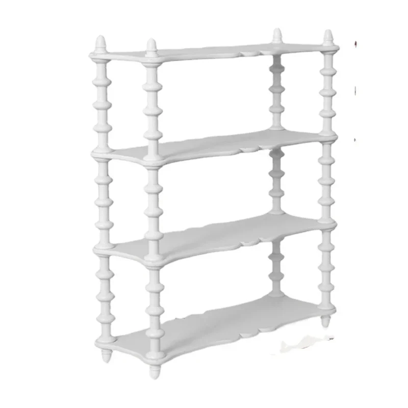 French Retro Desktop Decoration Storage Rack Living Room Bedroom Hanging Wall Display Rack Multi-layer Handmade Storage System