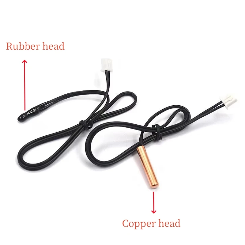 1/10/20Pcs Air conditioning temperature sensor 5K 10K 15K 20K 25k 50K Air Conditioner Tube Sensor rubber head copper head