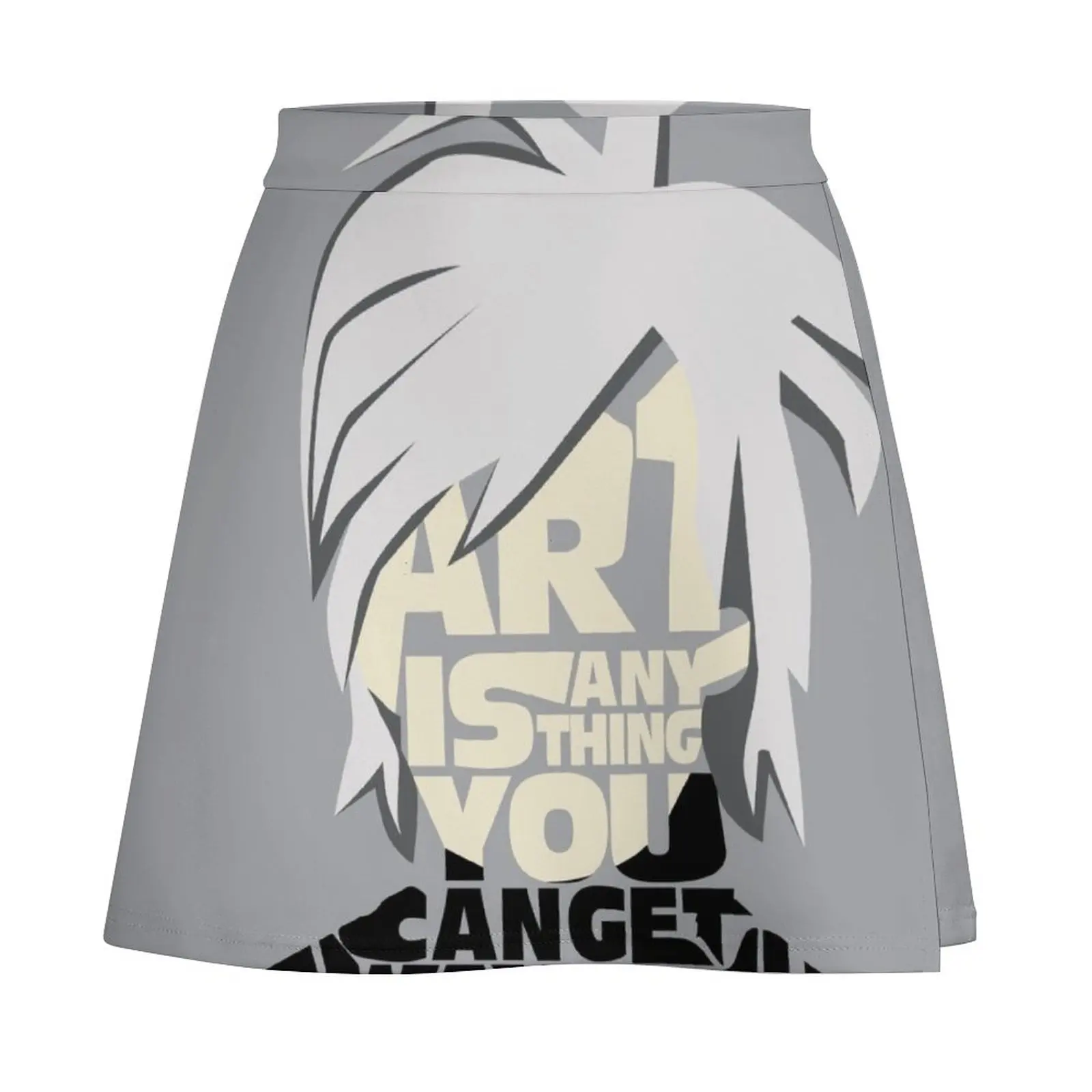 Andy Warhol - Art is anything you can get away with - quote Mini Skirt Miniskirt woman Mini Skirt