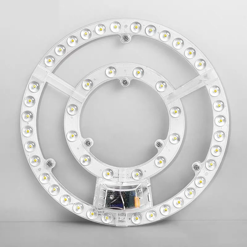 1 Zestaw 12 W 18 W 24 W 36 W 48 W Panel LED Wymiana lampy sufitowej Wentylator ścienny Okrągły moduł 220 V Moduł oświetlenia sufitowego LED