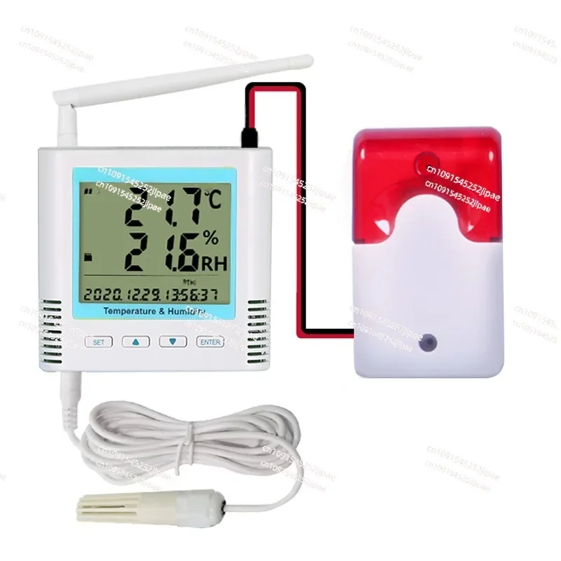 Temperature Alarm Large Volume External Sound and Light Water Immersion Smoke Sensing Intelligent Local Remote Alarm Accessories