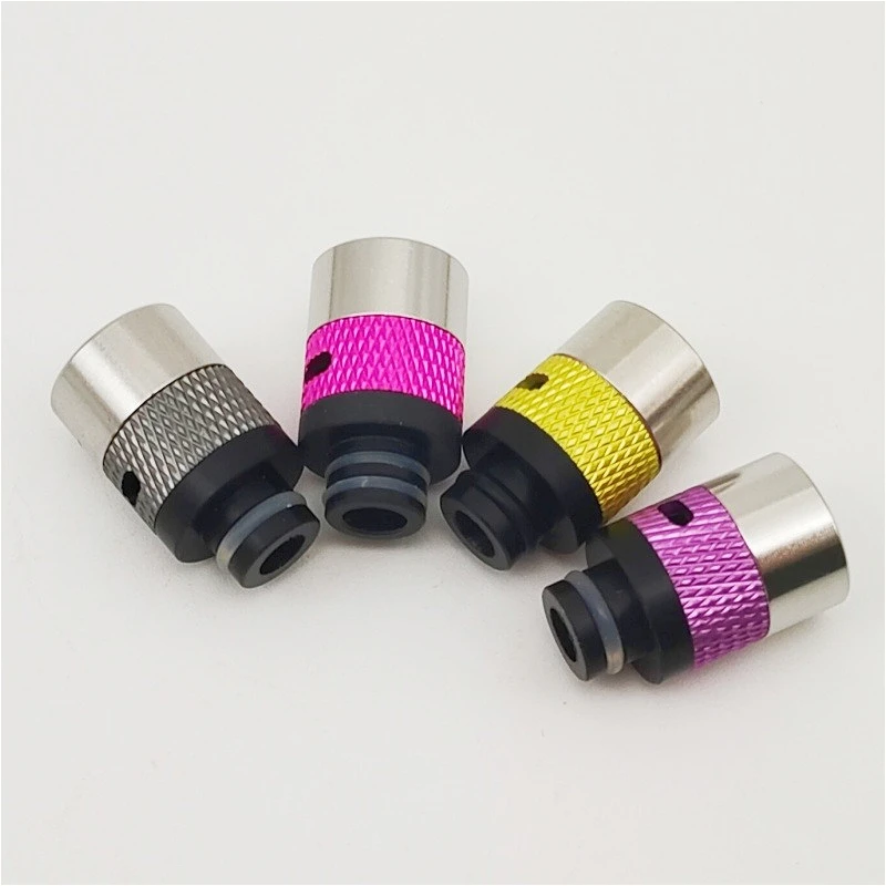 510 تدفق الهواء قابل للتعديل الفولاذ المقاوم للصدأ الألومنيوم البلاستيك القش المشترك #5