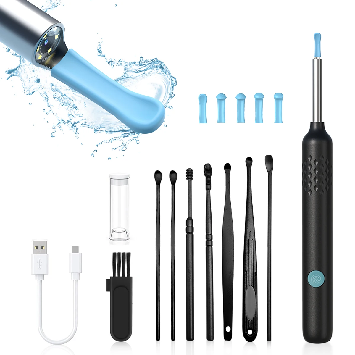 

Wireless Smart Visual Ear Cleaner Otoscope Ear Wax Removal Tool With 1080P Camera Ear Endoscope Ear Tools Health Care Kit