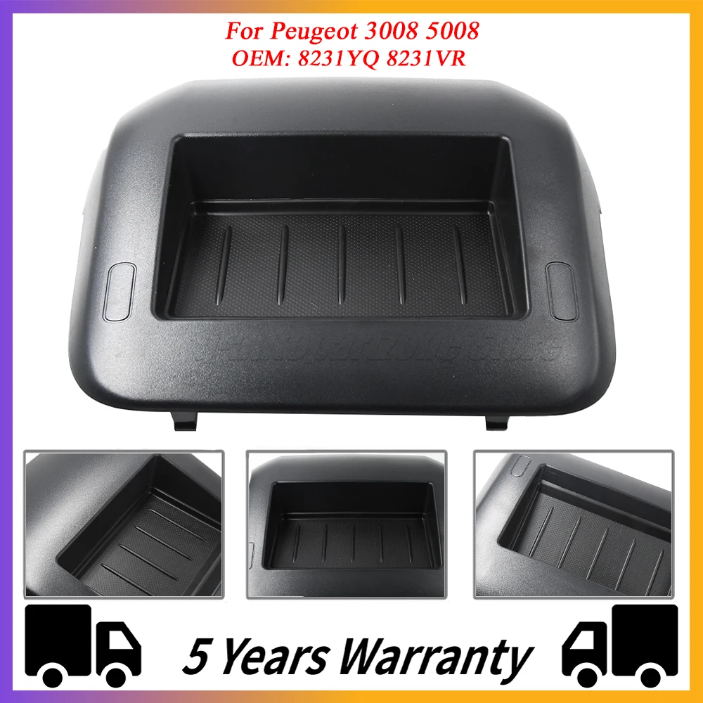 

New Dashboard Sundries Box Center Console Storage Box Navigation Frame Middle Cover For Peugeot 3008 5008 OEM 8231YQ 8231VR