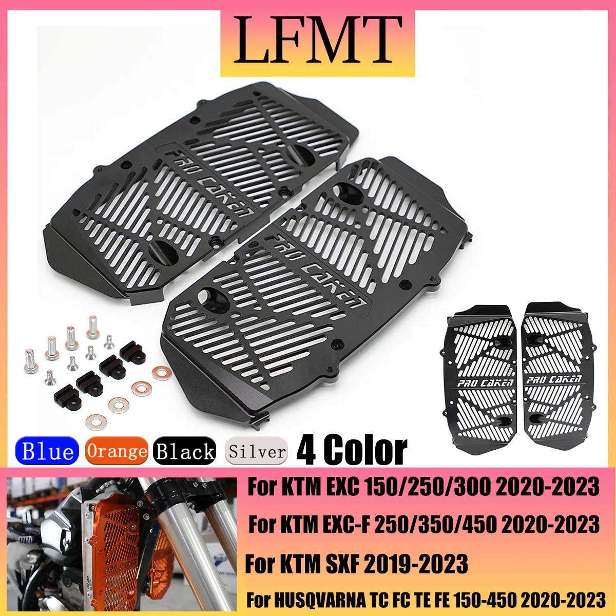 

For KTM EXC EXC-F SXF For Husqvarna TC Cross Country CNC aluminum radiator grille protects motorcycle modification accessories