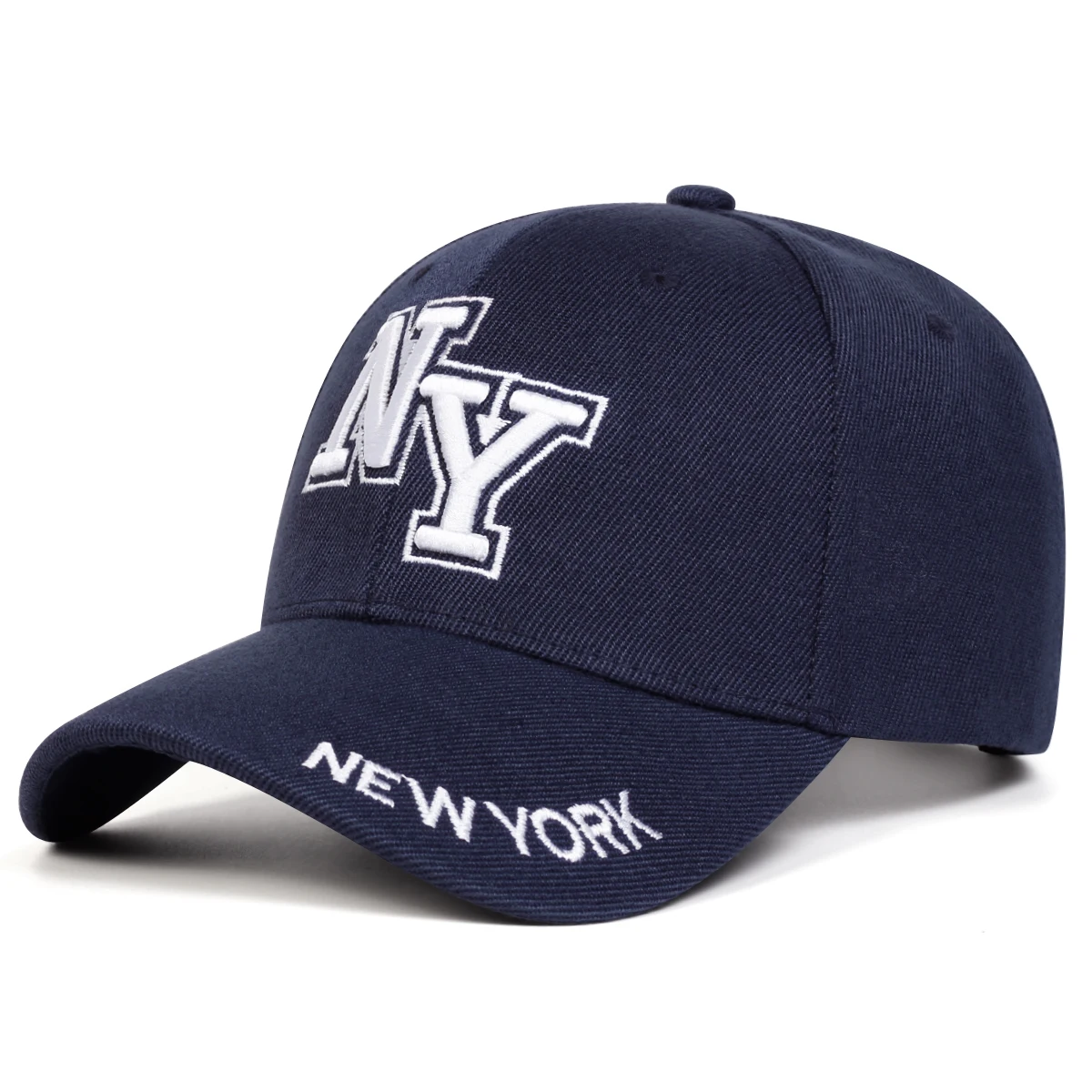 للجنسين نيويورك إلكتروني التطريز قبعات البيسبول الربيع والخريف في الهواء الطلق قابل للتعديل قبعات عادية واقية من الشمس قبعة قبعة رياضية