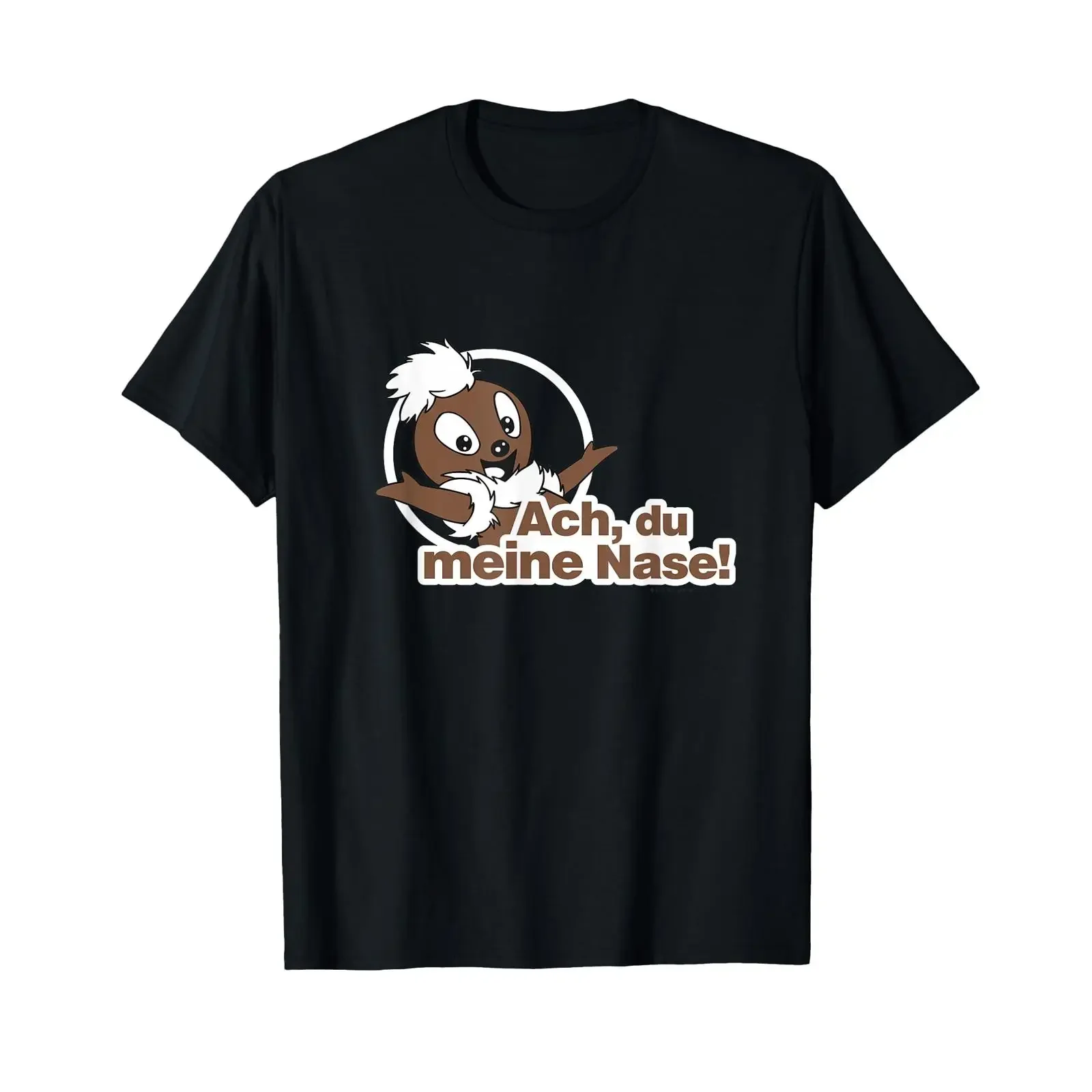 Pittiplatsch ACH du Meine Nase Retro Motiv 2D T Shirt vintage Washed graphic Comfortable fashion designer clothes streetwear