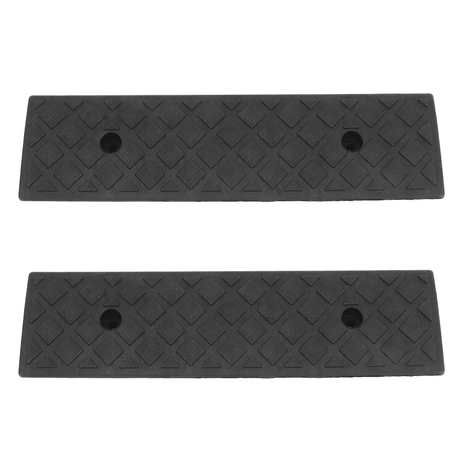 2 pçs rampa de carro plástico durável rampa de meio-fio entrada em casa cadeira de rodas rampas de carregamento do veículo resistente antiderrapante condução