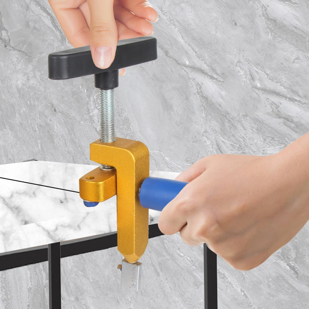 Mirror Cutting Tool Accessories Tile Breaker Knife Wheel Glass Tile Hand Cutting Tool 2-in-1 Tile Cutter Professional