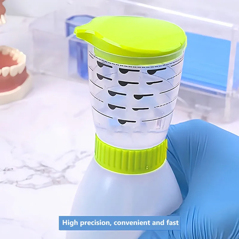 1Pcs Dentistry Impression Material Alginate Measuring Bottle with Spoon Oral Stirring Kettle Spatula Stick Dental Equipment Tool