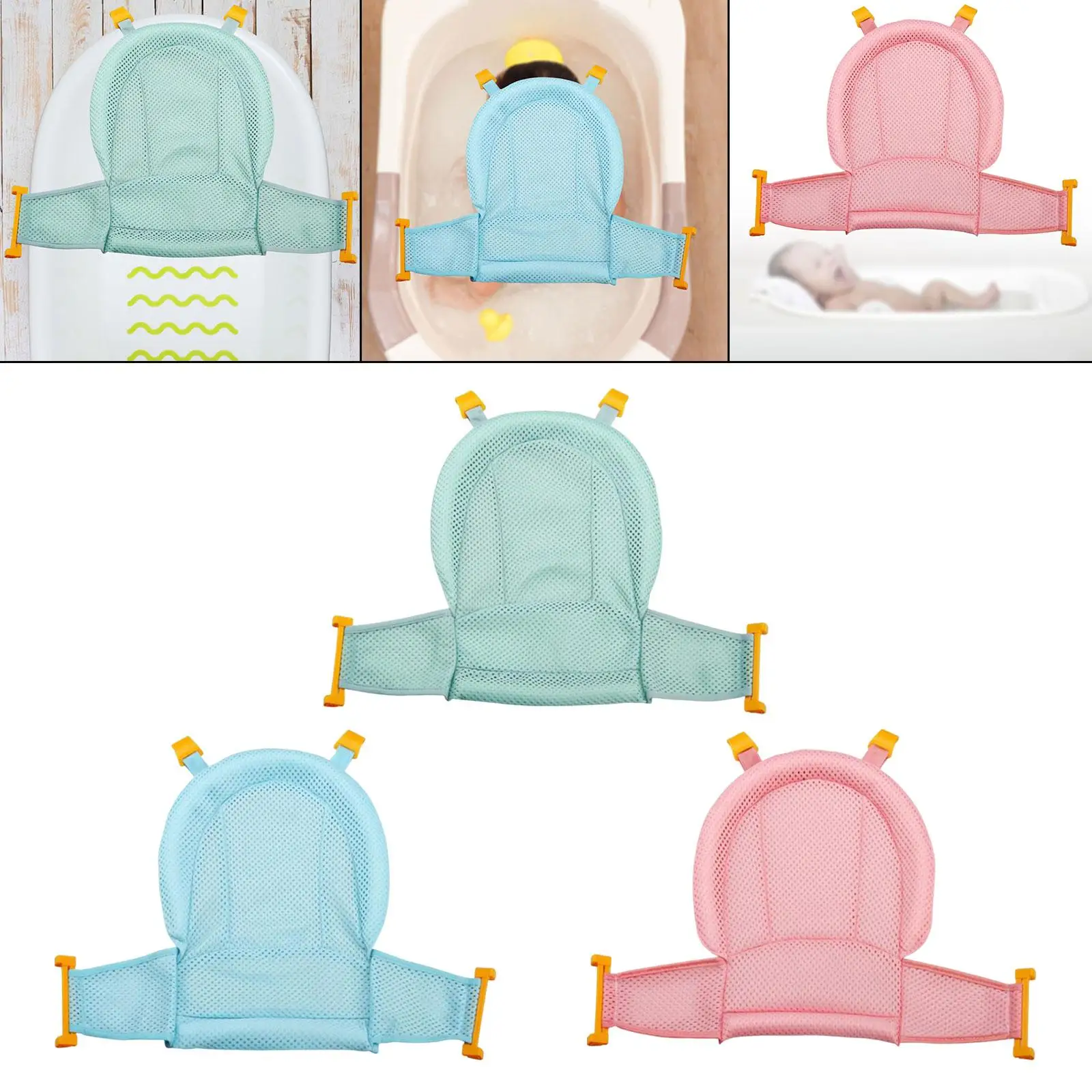 Baby Shower Mesh Cushion 3D Breathable Air Mesh Soft สําหรับทารกแรกเกิด 0-6 เดือน