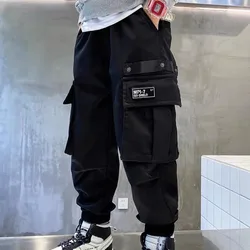 Children's Wear Boys' Pants Spring and Autumn New Casual Middle-aged Children's Overalls Trousers Are Handsome and Explosive