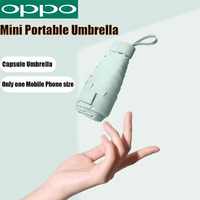 OPPO Outdoor Mini Sun Umbrella Pocket Rain Umbrella Vinyl Folding UV Protection Sun Shade Ultraviolet Capsule Parasol