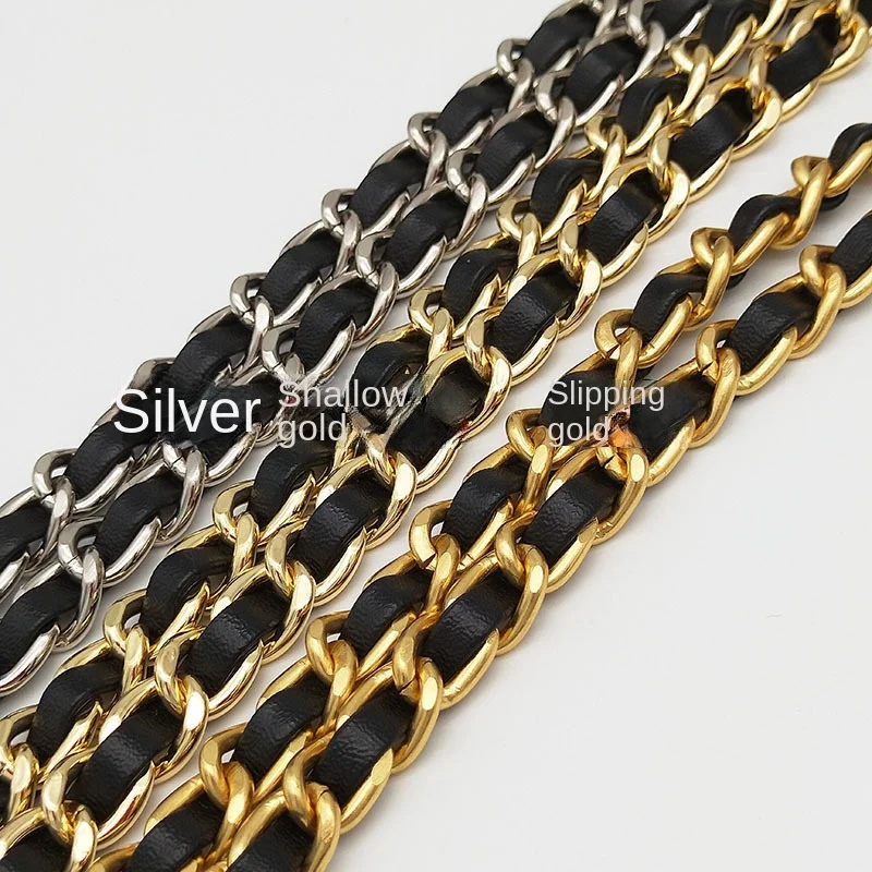 Breite 10 mm Kupfer kleine duftende Windtasche Hardware Kette Zubehör echtes Leder Kette Schultergurt Fabrik Direktverkauf