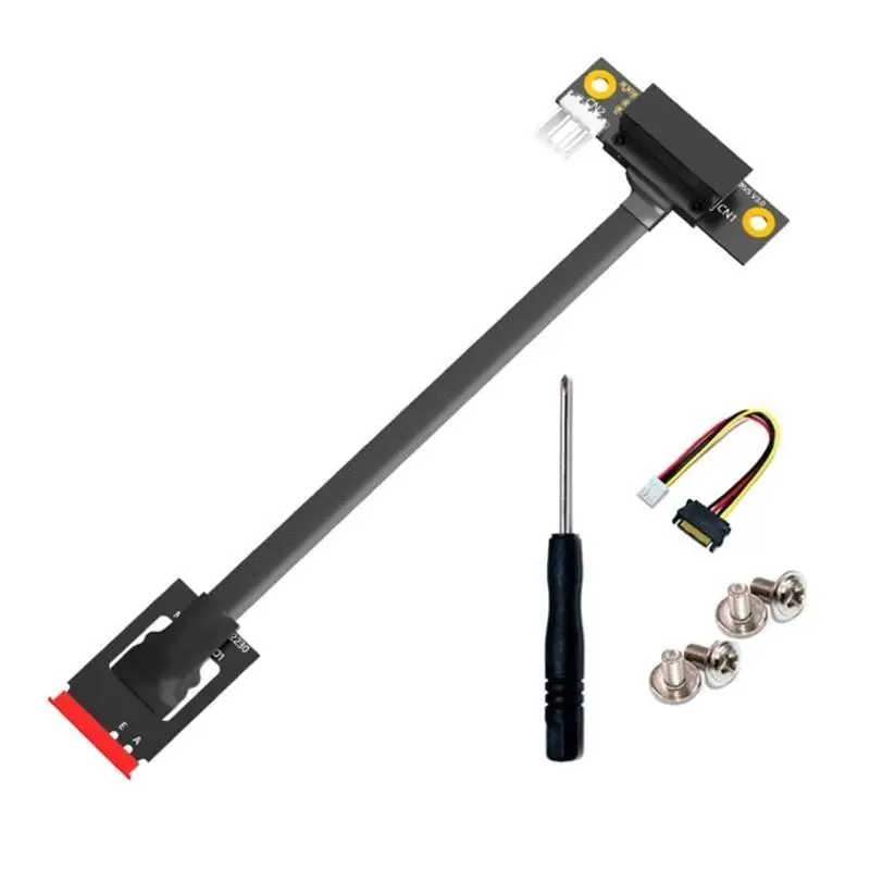 652F M.2 NGFF AE to PCIe 1X 4X 8X 16X Graphics Card Interfaces Extender Cable
