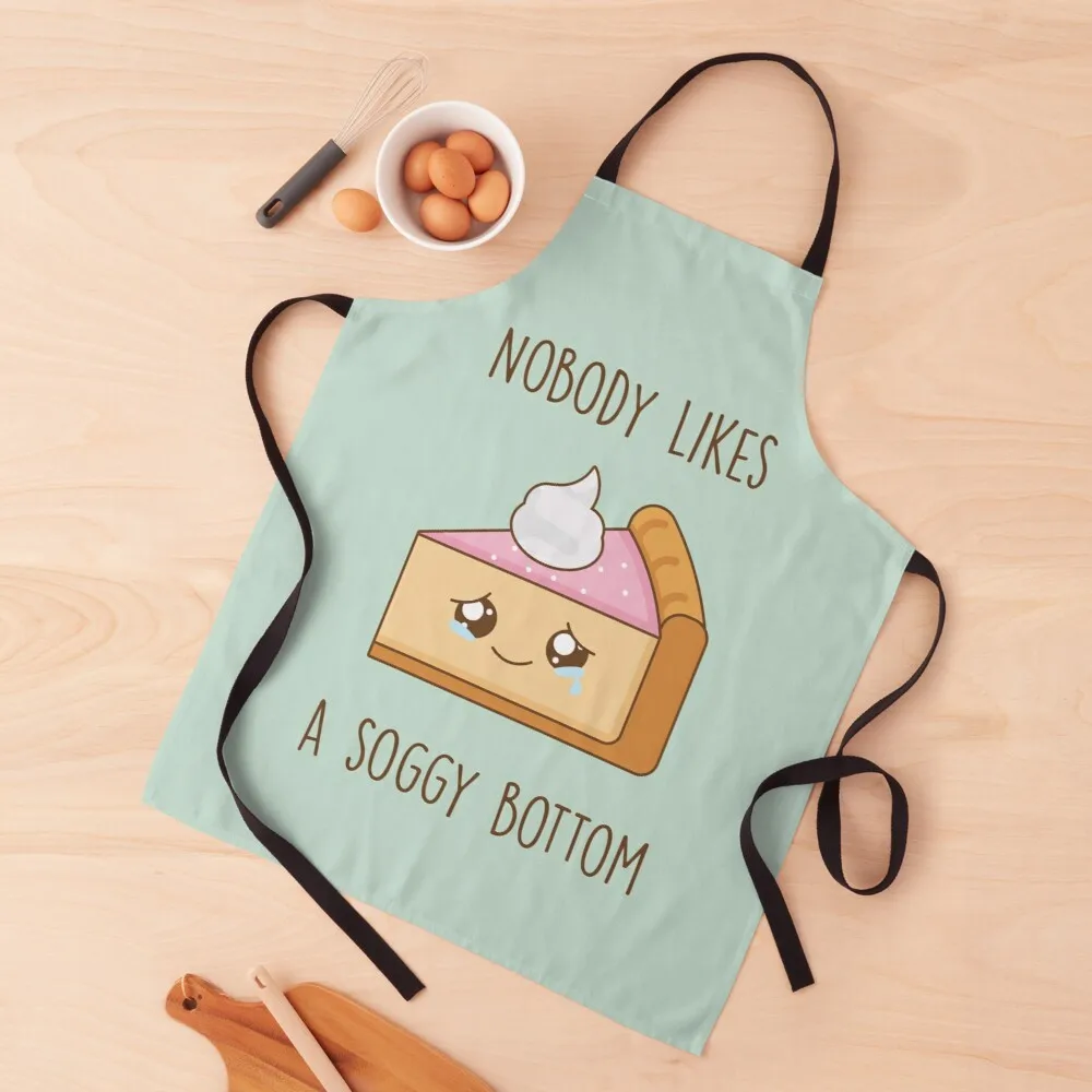 

Nobody likes a soggy bottom, The Great British bake off Apron funny apron custom apron woman kitchen apron woman