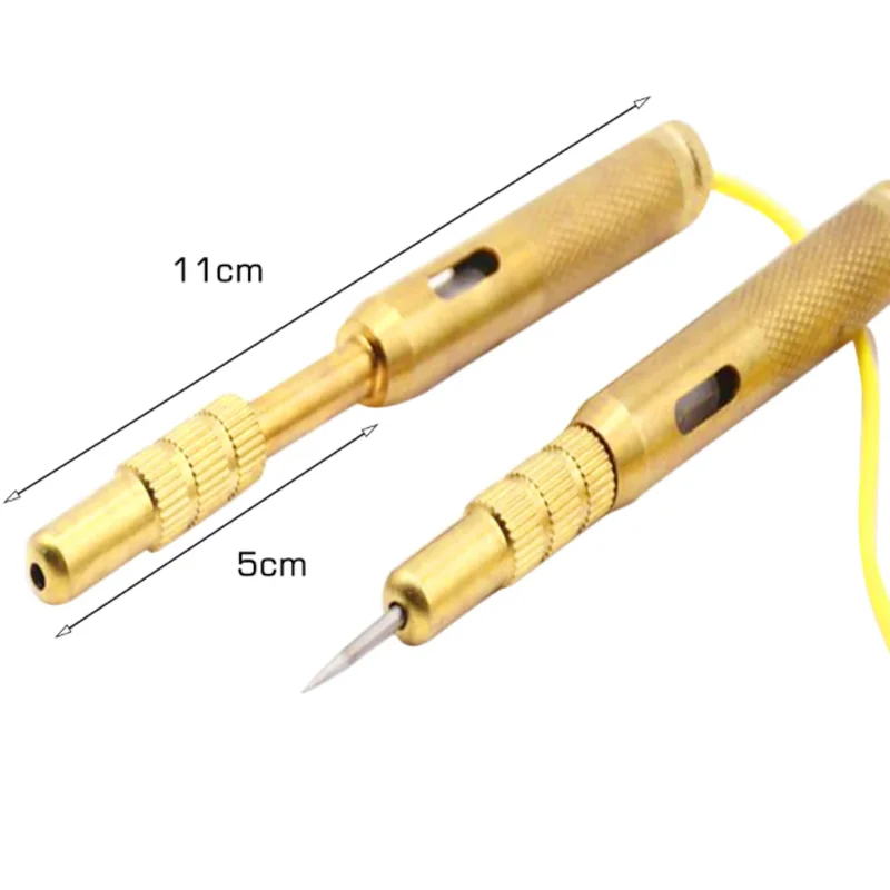 Diagnostic Tools Auto Car Circuit Tester Test Probe Lamp 6V-24V Light System Lamp Voltage Test Pen Detector Copper Vehicle