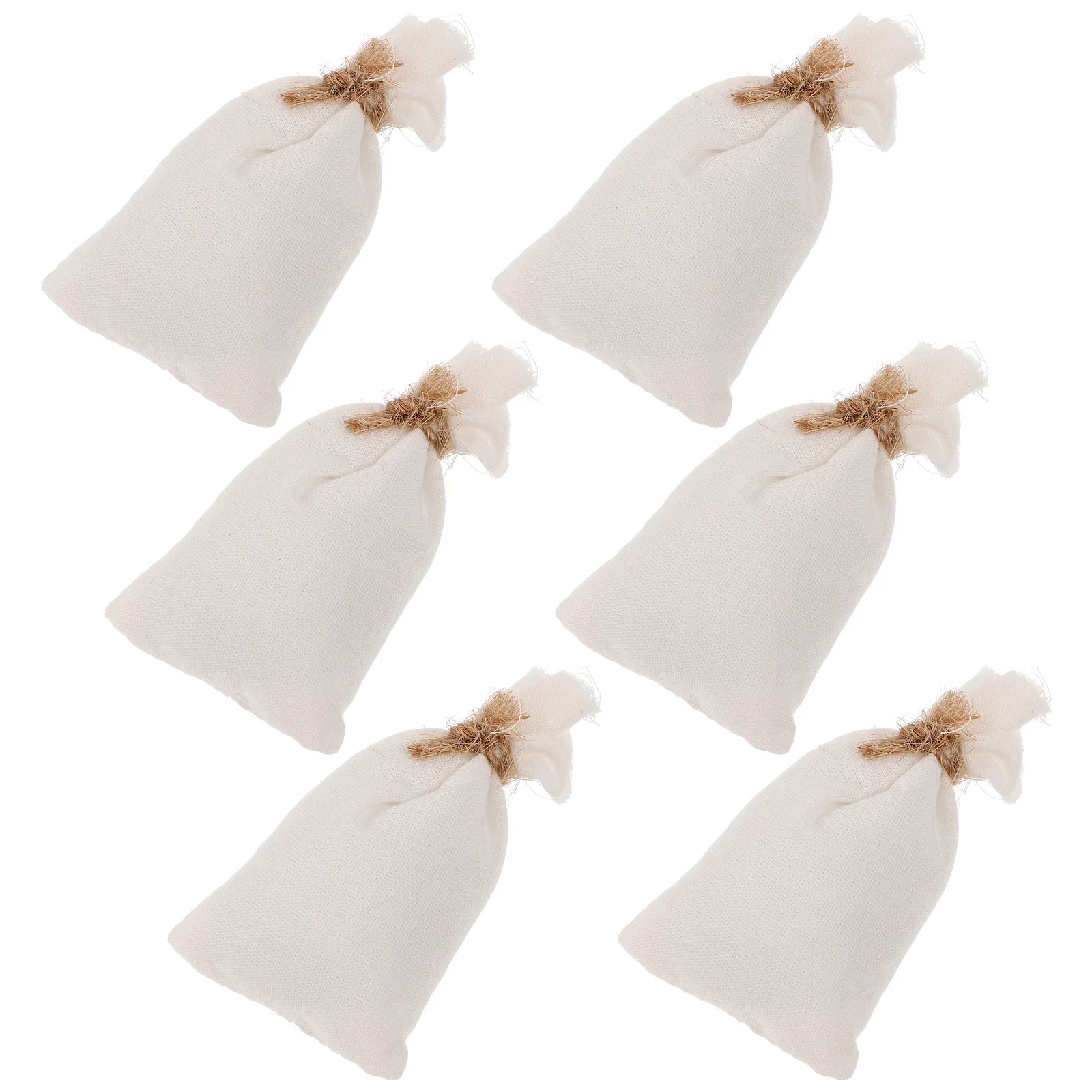 

6 Pcs House Bag Simulation Food Sack Adorn For Models Mini Bags Dollhouse Miniatures