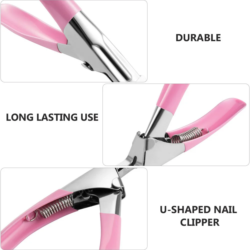 

3Pcs Premium Nail Clippers U-Shaped Stainless Steel Nail Cutter for Clean Shaping Lightweight Portable Manicure Pedicure Tool