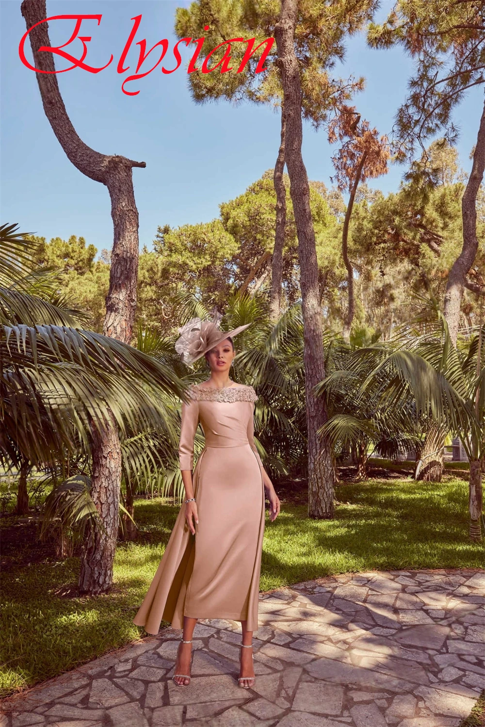 Vestido de noche de satén morado delicado personalizado, vestido de fiesta moderno con hombros descubiertos y mangas 3/4, vestidos clásicos de celebridades