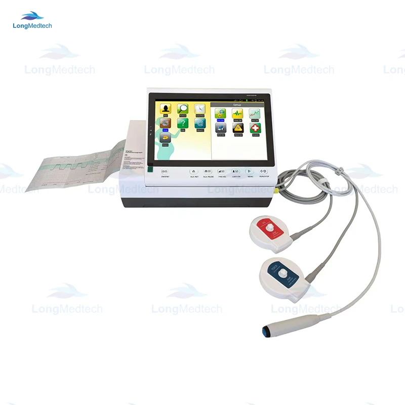 

Medical LED Touch Screen Fetal Heart Rate Cardiotocograph Machine Portable Multiparameter Fetal