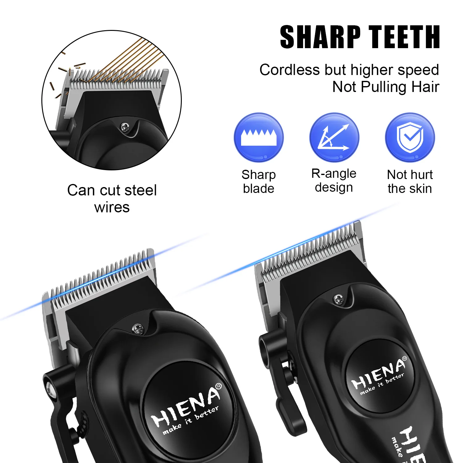 HIENA New Hair Clipper Set Professional Oil Head Carving Hair Clipper For Men Barber Salon Hairdressing Cutting Machine Trimmers
