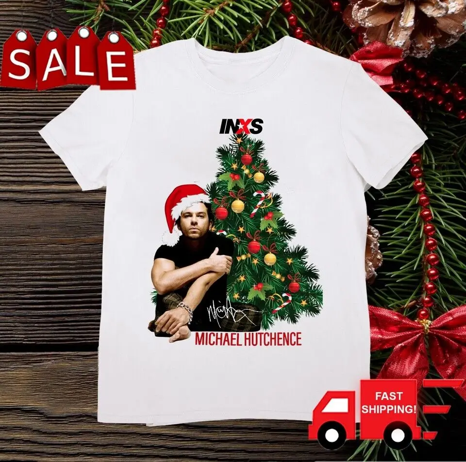 

Редкая футболка Merry Christmas Michael Hutchence INXS Band от S до 5XL S4297