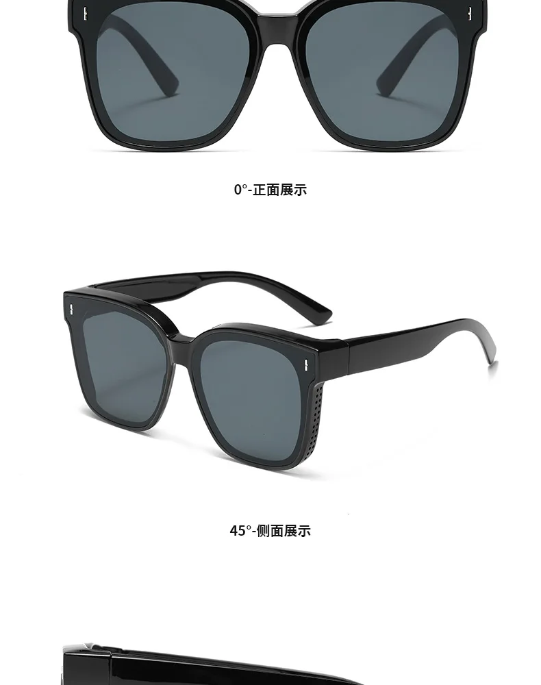 Fashion Square Polarisierte Sonnenbrille Abdeckung Über Myopie Brillen Tragbare Männer Frauen Vintage Angeln Fahren Brillen ﻿ – Detail 11