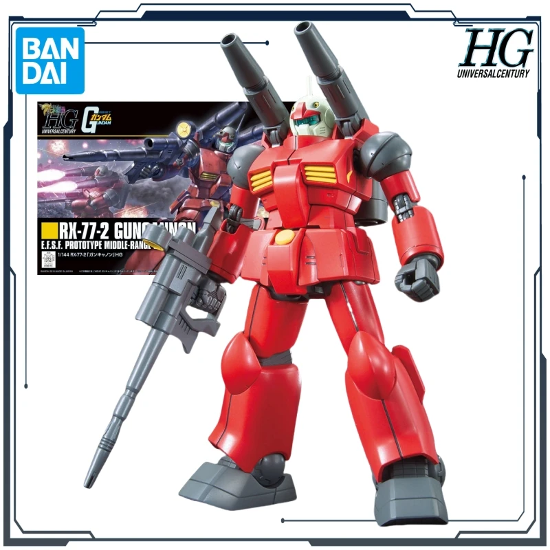 BANDAI Originele HG Serie GUNGANNON/QUBELEY/GOUF【Nieuwe Versie】1/144 Anime Action Assembly Model Speelgoed Ornamenten Cadeaus voor Jongens