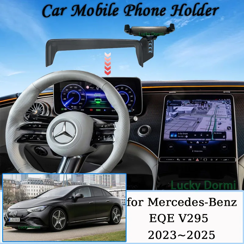 

Car Mount for Mercedes-Benz EQE V295 2023~2025 Wireless Charger Mobile Phone Holder MagSafe Bracket Gravity Stand Accessorie