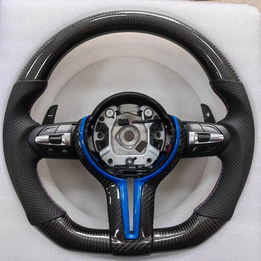 

OEM Style Carbon Fiber Steering Wheel for BMW 1 2 3 4 5 6 7 Series GT X1 X3 X5 X6 F15 F16 F48 F85 F86 M2 M3 M4 M5 M6 Volante